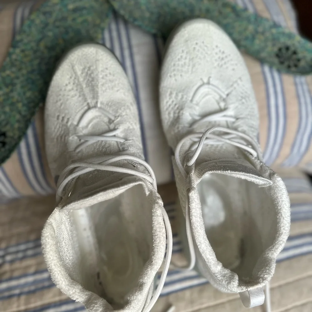 Nike White and Platinum VaporMax Athletic Shoes - Picture 7 of 12